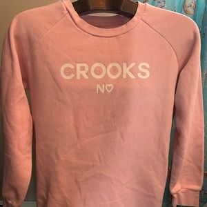 Crooks and Castle Pink sweatshirt